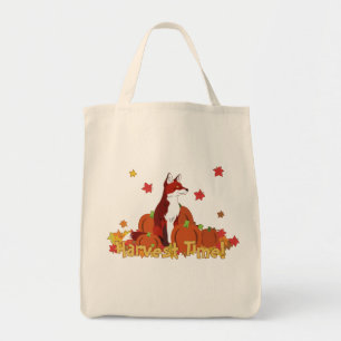 Ein Fuchs im Pumpkin Patch (Ernte Zeit!) Tragetasche