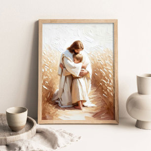 Ein führender Erlöser, Christliche Kunst, Jesus um Poster
