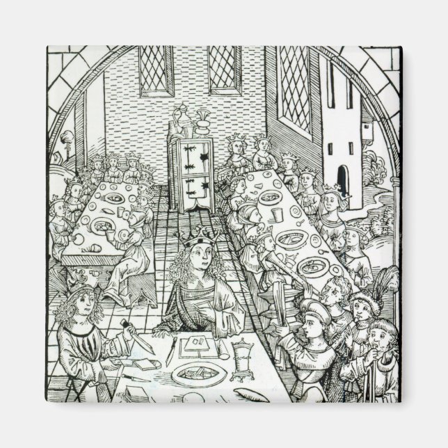 Ein fürstliches Bankett, 1491 Magnet (Vorne)