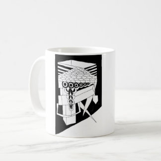 Ein Fuß draußen Kaffeetasse