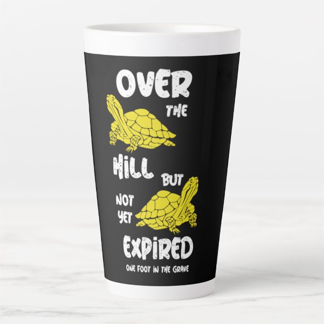 Ein Fuß im Grab Milchtasse (Vorderseite)