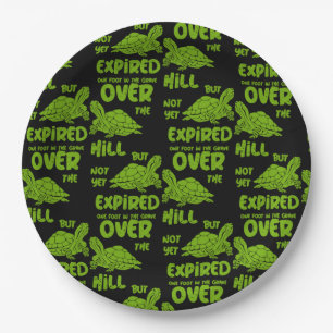 Ein Fuß im Grab Pappteller