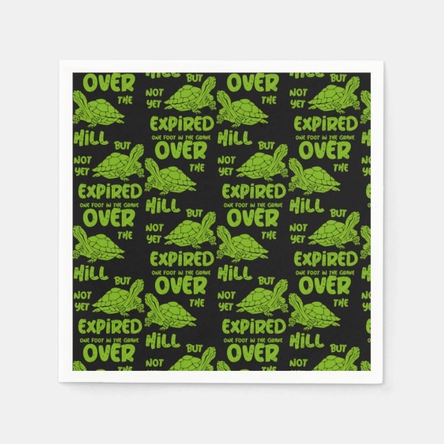 Ein Fuß im Grab Serviette (Vorderseite)