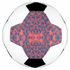 Ein Fußball mit schwarzen und weißen Paneelen 