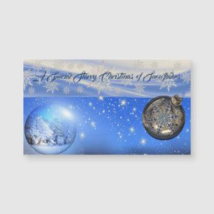 Ein ganz besonderes Weihnachten der Schneeflocken Magnetkarte