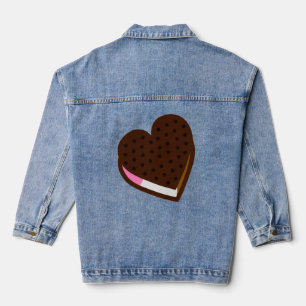 Ein ganzes Snack-Ice Cream Sandwich Jeansjacke