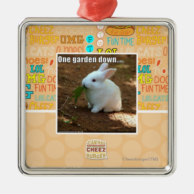 Ein Garten Down� Ornament Aus Metall (Vorne)