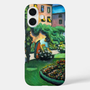 Ein Garten, Gartenbild von August Macke, Vintage A title_seo2