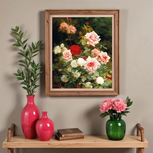 Ein Garten mit Rose (1902) Poster (Von Creator hochgeladen)