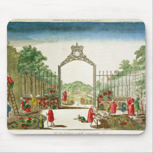 Ein Gartenbaubetrieb bei einem der Tore von Paris Mousepad