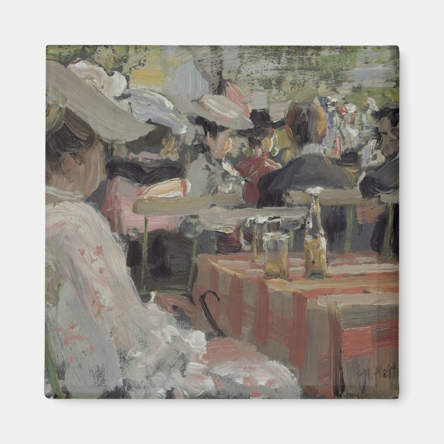 Ein Gartenrestaurant, 1906 Magnet (Vorne)