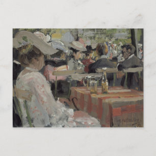 Ein Gartenrestaurant, 1906 Postkarte