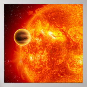 Ein Gasriese Exoplanet Poster