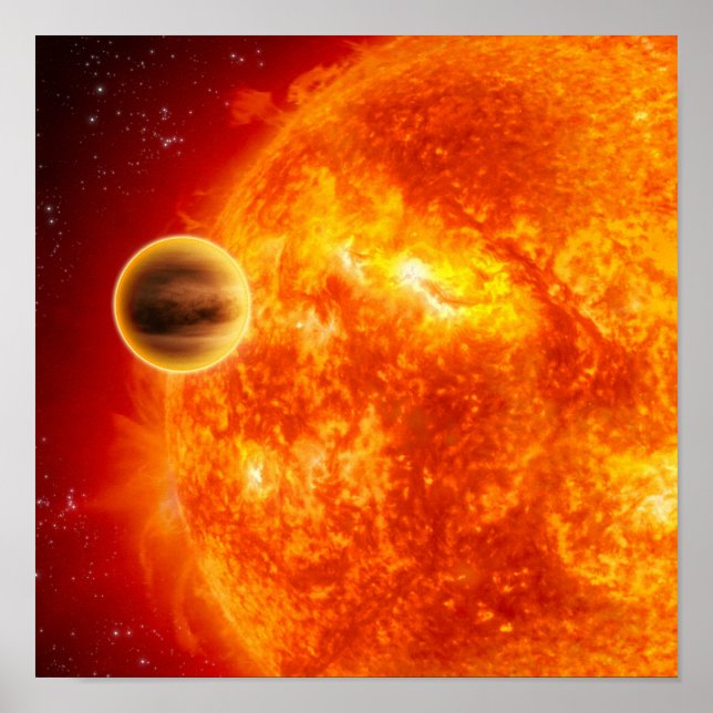 Ein Gasriese Exoplanet Poster (Vorne)