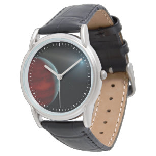 Ein Gasriese um einen weißen Zwergstern herum. Armbanduhr