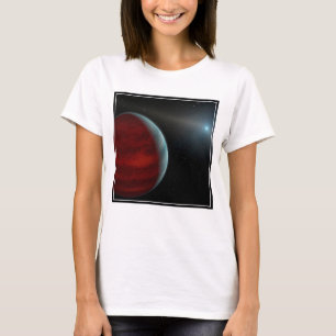 Ein Gasriese um einen weißen Zwergstern herum. T-Shirt