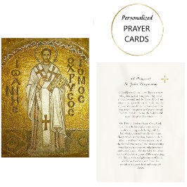 Ein Gebet der St. John Chrysostom-Gebetskarte Platzkarte