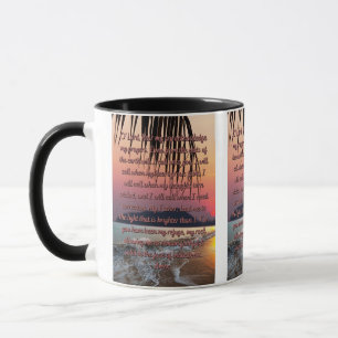 Ein Gebet für das Leben in einer zweitönigen Tasse