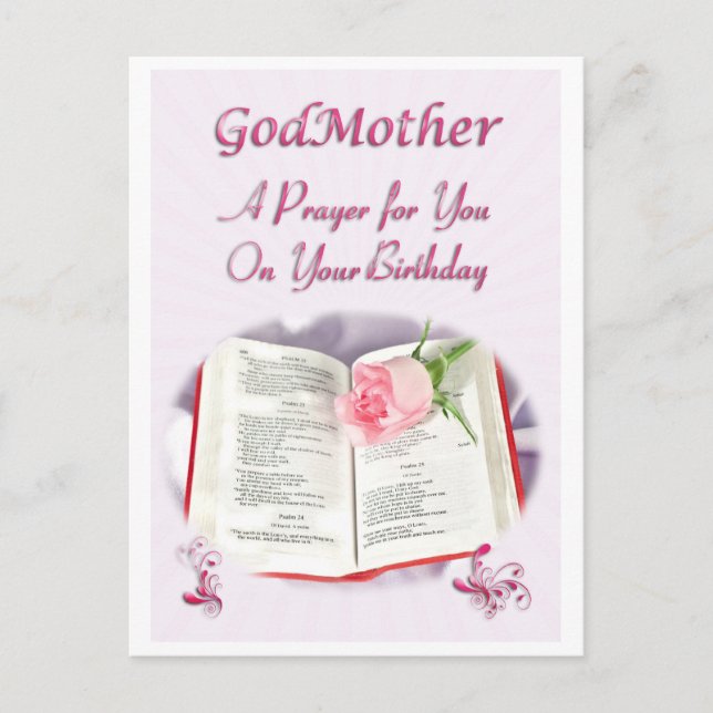 Ein Gebet für eine Gottesmutter an ihrem Geburtsta Postkarte (Vorderseite)