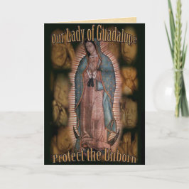 Ein Gebet für unsere Dame von Guadalupi Karte