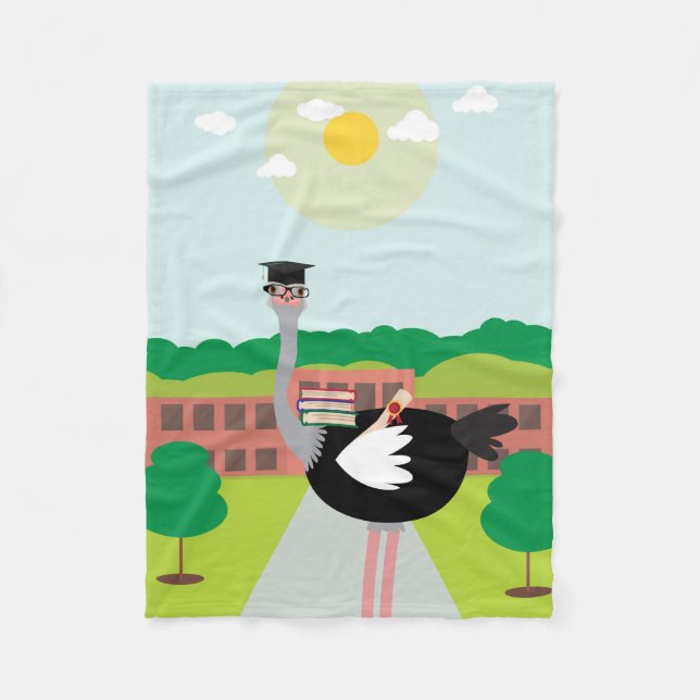 Ein gebildeter Strauß Fleecedecke (Vorderseite)