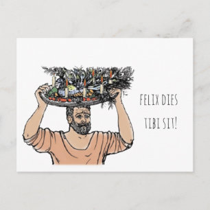 Ein Geburtstag-Pfau von Grumio Postkarte