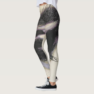 'Ein Gedächtnis in Dunkelheit' Gemälde auf einem Leggings