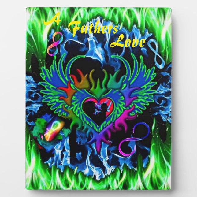 Ein Gedicht der Väter Liebe Custom Tabletop Plaque Fotoplatte (Vorderseite)