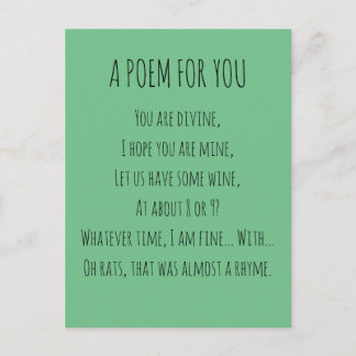 Ein Gedicht für dich Postkarte
