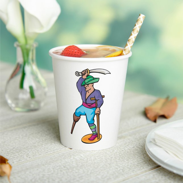 Ein gefälschter Pirat Pappbecher (Von Creator hochgeladen)