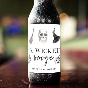 Ein gefickter Boogie Frohe Halloween Bierflaschenetikett