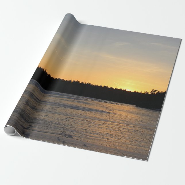 Ein gefrorener Sonnenuntergang Geschenkpapier (Ungerollt)