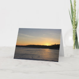 Ein gefrorener Sonnenuntergang Karte