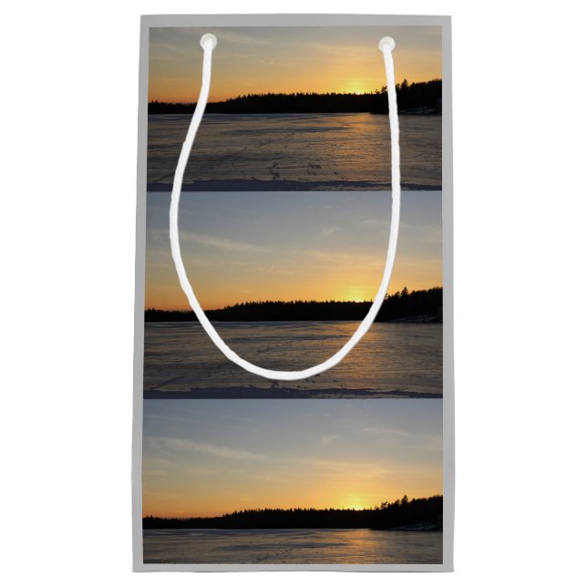 Ein gefrorener Sonnenuntergang Kleine Geschenktüte (Vorderseite)