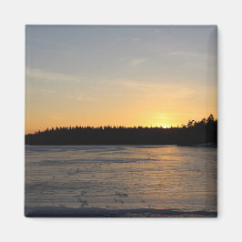 Ein gefrorener Sonnenuntergang Magnet