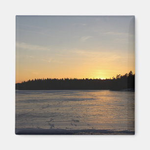 Ein gefrorener Sonnenuntergang Magnet