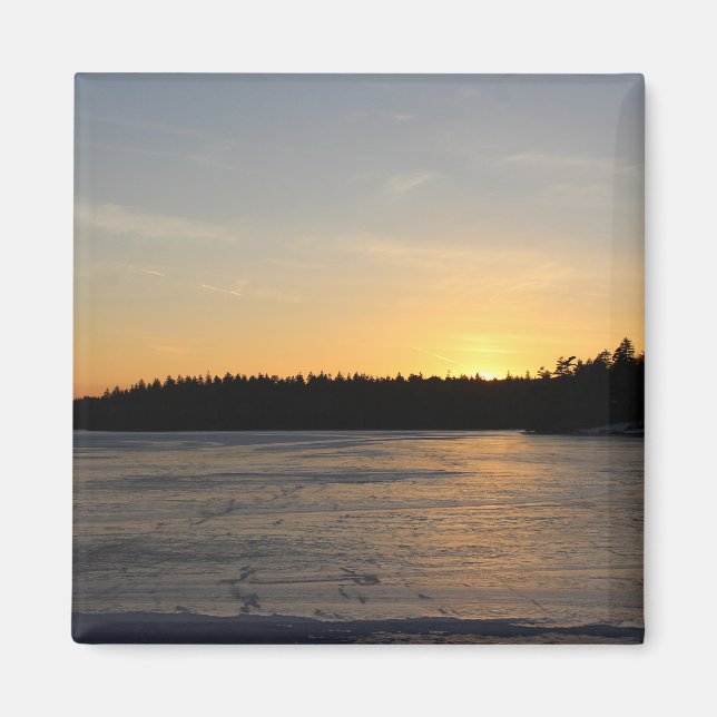 Ein gefrorener Sonnenuntergang Magnet (Vorne)