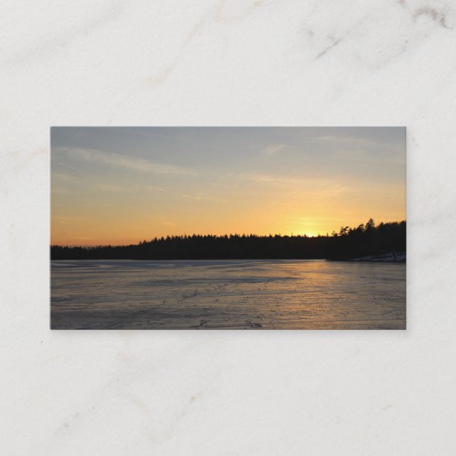 Ein gefrorener Sonnenuntergang Visitenkarte (Vorderseite)
