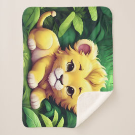 Ein gelber Löwengürtel im Dschungel Sherpadecke