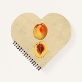 Ein gelber Pfirsich und anderthalb Notizbuch