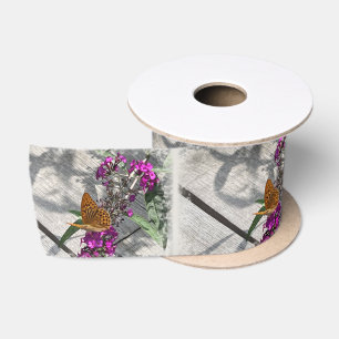 Ein gelber Schmetterling Satinband