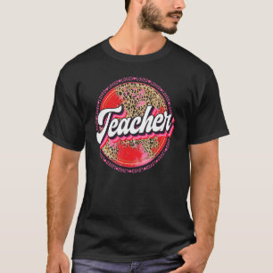 Ein geliebter Lehrer Happy Valentines Day Retro Le T-Shirt