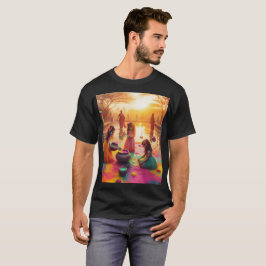 ein Gemälde einer Gruppe von Mädchen, die im Wasse T-Shirt