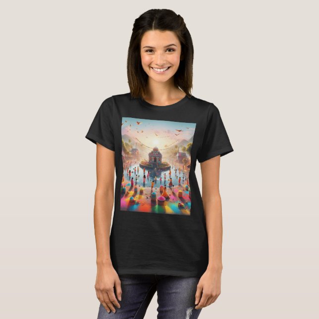ein Gemälde einer Gruppe von Menschen in einem Par T-Shirt (Vorne ganz)