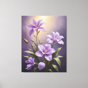 ein Gemälde lila Blume Leinwanddruck