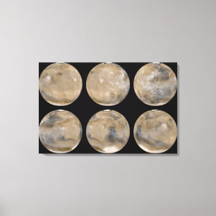 Ein gemäßigter Nordsommer/Südwinter auf den Mars Leinwanddruck