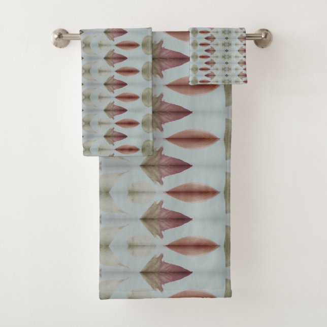 Ein Gemustertes Bad mit Wasserfarbe Badhandtuch Set (Insitu)