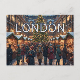 Ein gemütlicher Covent Garden - Weihnachten in Lon Postkarte