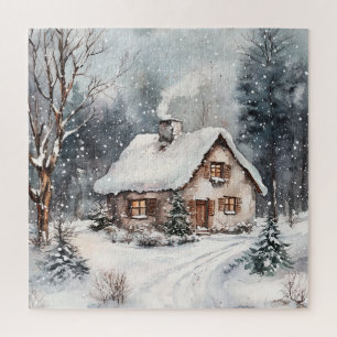 Ein gemütliches Cottage im Winter