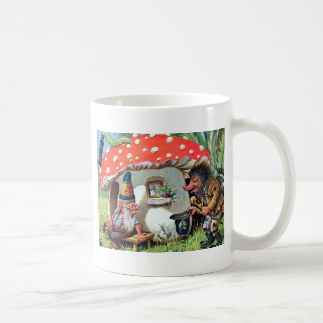 Ein Genom, der in einer Pilzsaal-Hütte lebt Kaffeetasse (Rechts)